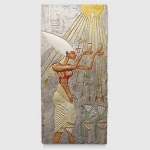 Egyptian God Painted radiant heater