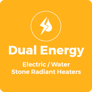 Dual Power Stone Radiant Heaters