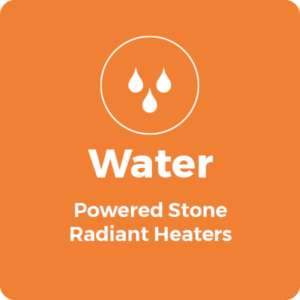 Water Powered Stone Radiant Heaters